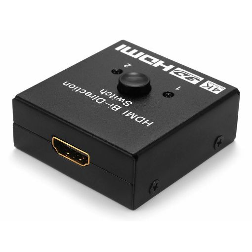 Εικόνα της Switch Powertech Bi-Direction HDMI 2-Port 4K/60Hz Black CAB-H112