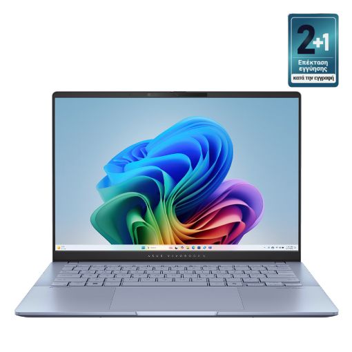 Εικόνα της Laptop Asus Vivobook S 14 3K OLED S5406SA-OLED-PP013W 14" Intel Core Ultra 7-258V(2.20GHz) 32GB 1TB SSD Win11 Home Mist Blue 90NB15R2-M001Y0