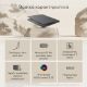 Εικόνα της Laptop Asus Zenbook A14 UX3407RA-OLED-QD010W 14" Snapdragon X Elite X1E 78-100 32GB 1TB SSD Win11 Home Iceland Gray 90NB16G2-M00430