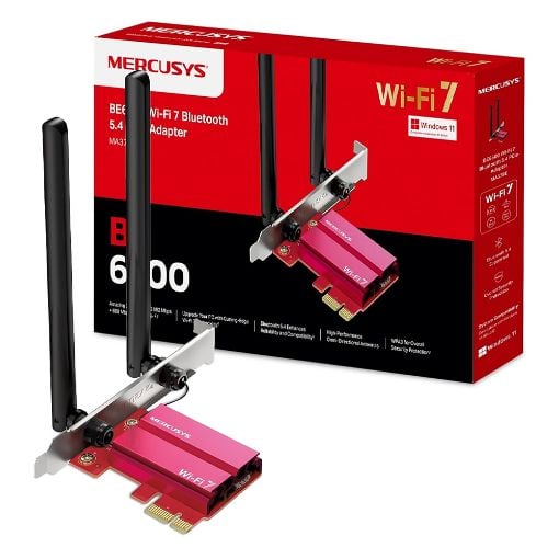 Εικόνα της Network Adapter Mercusys MA37BE Bluetooth PCIe WiFi 7 BE6500