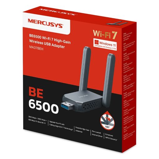 Εικόνα της Network Adapter Mercusys MA37BEH USB-A Wi-Fi 7 BE6500