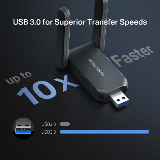 Εικόνα της Network Adapter Mercusys MA37BEH USB-A Wi-Fi 7 BE6500