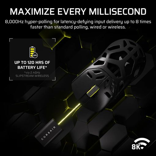 Εικόνα της Ποντίκι Corsair Sabre v2 Pro Magnesium Alloy Ultralight Wireless Black CH-931G100-WW