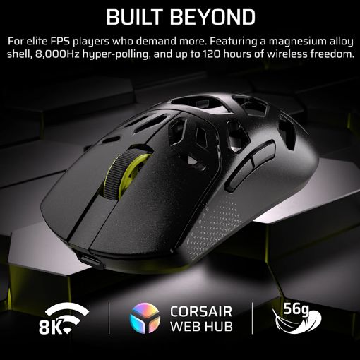 Εικόνα της Ποντίκι Corsair Sabre v2 Pro Magnesium Alloy Ultralight Wireless Black CH-931G100-WW