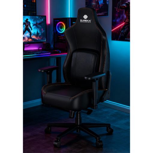 Εικόνα της Gaming Chair Eureka Ergonomic Black ERK-GC08-B-GR