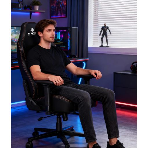Εικόνα της Gaming Chair Eureka Ergonomic Black ERK-GC08-B-GR