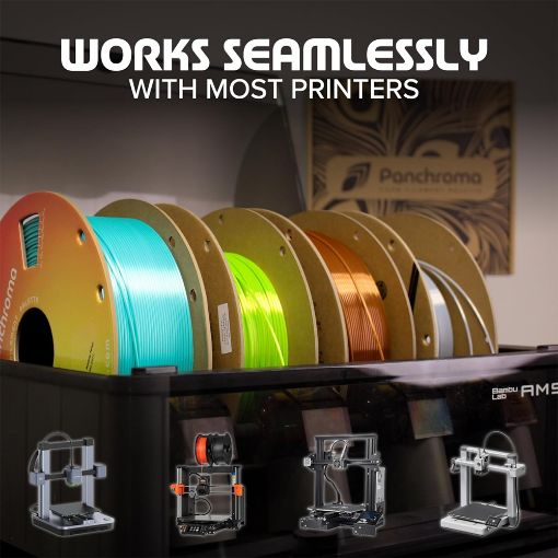 Εικόνα της Polymaker Panchroma Satin PLA Filament 1.75mm Spool of 1Kg Black