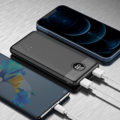 Εικόνα της Power Bank Veger L10S 10000mAh 2x USB-A & USB-C PD 20W Black W1105PD