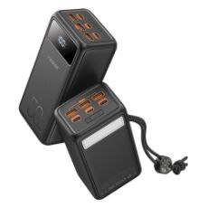Εικόνα της Power Bank Veger Tank Lite 50000mAh 3x USB-A & USB-C PD 22.5W Black W5001