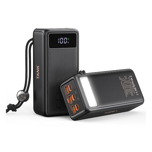 Εικόνα της Power Bank Veger Tank Boost 56000mAh 3x USB-A & 2x USB-C PD 130W Black W5001C