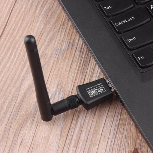 Εικόνα της Wi-Fi USB Adapter Powertech Dual Band AC600 Black PT-1042