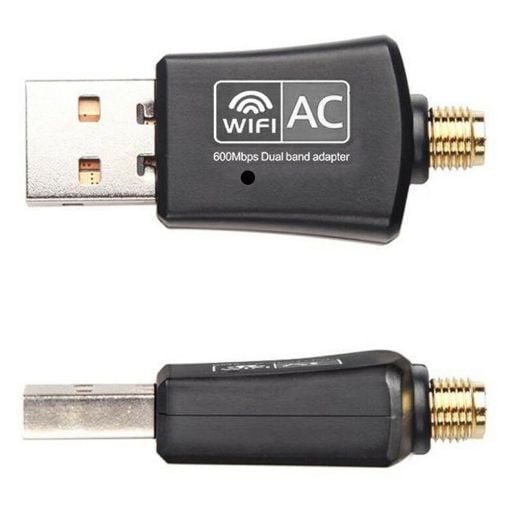 Εικόνα της Wi-Fi USB Adapter Powertech Dual Band AC600 Black PT-1042
