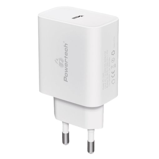 Εικόνα της Φορτιστής Powertech USB-C PD & QC3.0 GaN 30W White PT-1043
