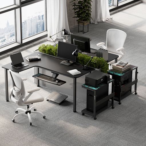 Εικόνα της Gaming Desk Eureka Ergonomic 60" 155x110×76 cm Grey ERK-CD-L01L-60B-V4