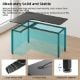 Εικόνα της Gaming Desk Eureka Ergonomic 60" 155x110×76 cm Grey ERK-CD-L01L-60B-V4