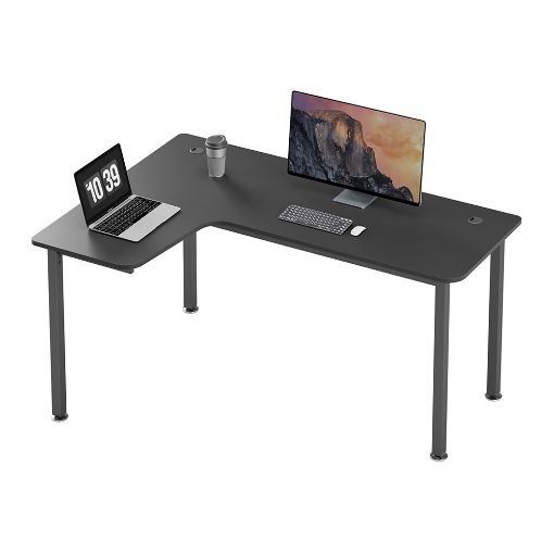 Εικόνα της Gaming Desk Eureka Ergonomic 60" 155x110×76 cm Grey ERK-CD-L01L-60B-V4