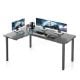 Εικόνα της Gaming Desk Eureka Ergonomic 60" 155x110×76 cm Grey ERK-CD-L01L-60B-V4