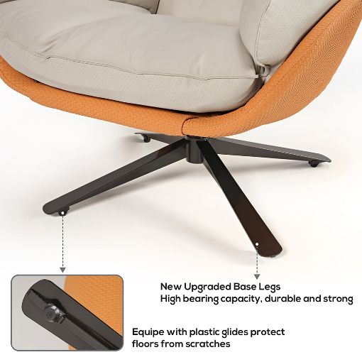 Εικόνα της Πολυθρόνα Eureka Ergonomic LS03 Todd Grey/Orange ERK-LS03-GY