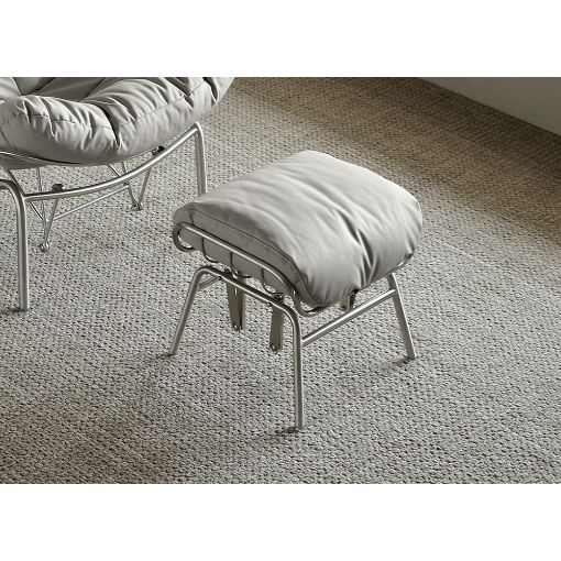 Εικόνα της Κουνιστή Πολυθρόνα Eureka Ergonomic Liam με Πουφ 88x102,9x76,8cm Γκρι ERK-LS02-GY