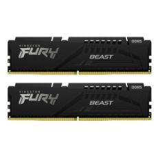 Εικόνα της Ram Kingston Fury Beast 64GB (2x32GB) DDR5-6400MHz CL32 Black KF564C32BBEK2-64