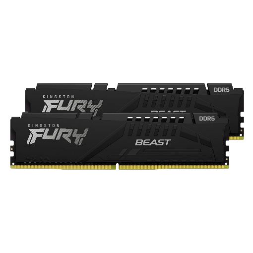 Εικόνα της Ram Kingston Fury Beast 64GB (2x32GB) DDR5-5600MHz CL36 Black KF556C36BBE2K2-64