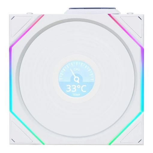 Εικόνα της Case Fan Lian Li Uni Fan TL140 LCD Wireless 140 White 14TLLCD1W1W