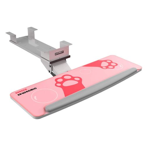 Εικόνα της Πτυσσόμενη Βάση Πληκτρολογίου Eureka Ergonomic Pink ERK-AKB-02GY