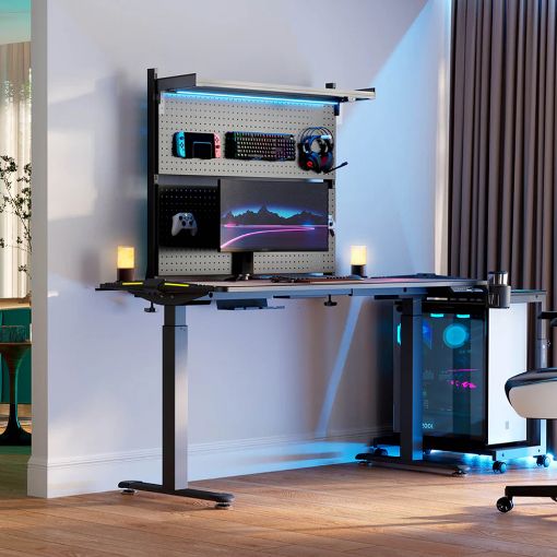 Εικόνα της Επιτοίχια Βάση Περιφερειακών Eureka Ergonomic 109×29×86cm Black ARPB-01B-US