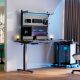 Εικόνα της Επιτοίχια Βάση Περιφερειακών Eureka Ergonomic 109×29×86cm Black ARPB-01B-US