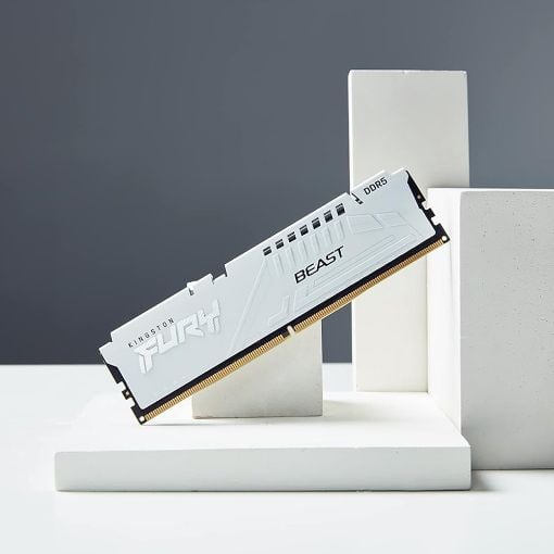 Εικόνα της Ram Kingston Fury Beast 16GB DDR5-5600MHz CL36 White KF556C36BWE-16