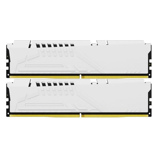 Εικόνα της Ram Kingston Fury Beast 32GB (2x16GB) DDR5-5600MHz CL36 White KF556C36BWEK2-32