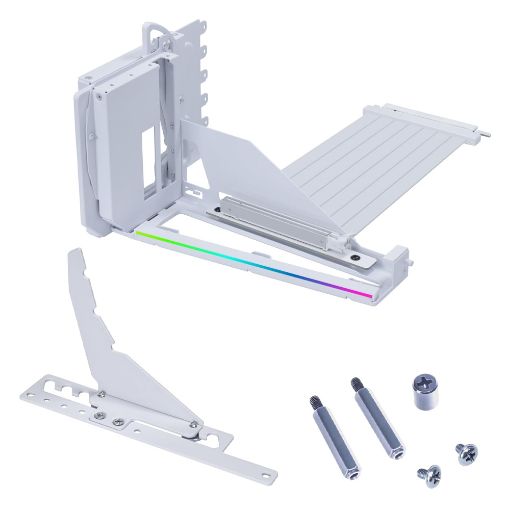 Εικόνα της Lian Li 4 Slots Vertical GPU Kit for ATX/M-ATX & E-ATX with PCIe 5.0 Riser Cable White G89.VG4-5-V4W.00