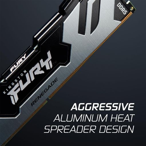 Εικόνα της Ram Kingston Fury Renegade 32GB (2x16GB) DDR5-6400MHz CL32 Black/Silver KF564C32RSK2-32