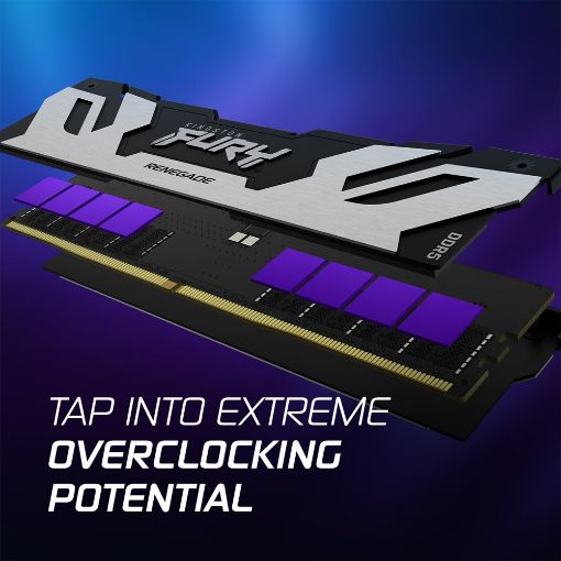 Εικόνα της Ram Kingston Fury Renegade 32GB (2x16GB) DDR5-6400MHz CL32 Black/Silver KF564C32RSK2-32