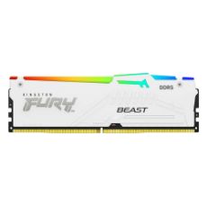 Εικόνα της Ram Kingston Fury Beast 16GB DDR5-6800MHz CL34 RGB White KF568C34BWEA-16