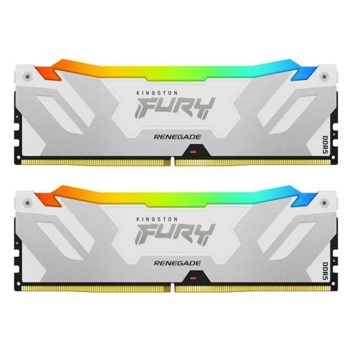 Εικόνα της Ram Kingston Fury Renegade 32GB (2x16GB) DDR5-7200MHz CL38 RGB Silver/White KF572C38RWAK2-32