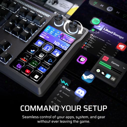 Εικόνα της Πληκτρολόγιο Corsair Galleon 100 SD RGB MLX Pulse Switches (US) Black CH-912A31I-NA