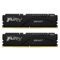 Εικόνα της Ram Kingston Fury Beast 32GB (2x16GB) DDR5-6400MHz CL32 Black KF564C32BBEK2-32