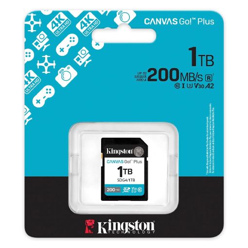 Εικόνα της Κάρτα Μνήμης SDXC Kingston Canvas Go! Plus Class 10 1TB SDG4/1TB
