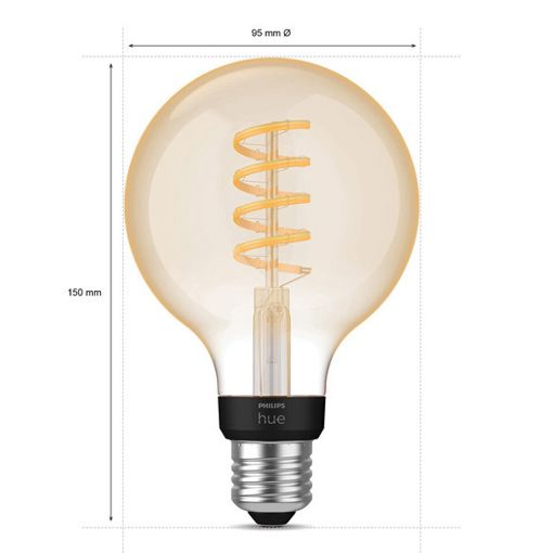 Εικόνα της Smart Lamp Philips Hue E27 G93 550lm 7W Tunable White 929002477801