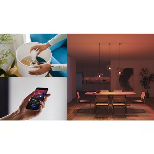 Εικόνα της Smart Lamp Philips Hue Essential E27 A60 806lm 8W RGB & Tunable White (3-pack) 929004235407