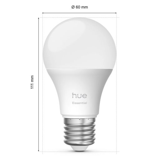 Εικόνα της Smart Lamp Philips Hue Essential E27 A60 806lm 8W RGB & Tunable White (3-pack) 929004235407
