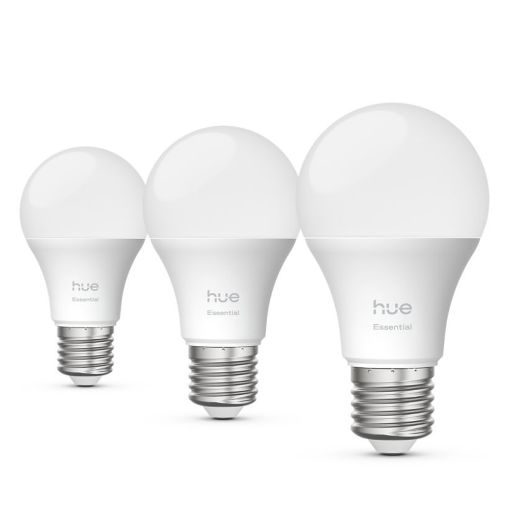 Εικόνα της Smart Lamp Philips Hue Essential E27 A60 806lm 8W RGB & Tunable White (3-pack) 929004235407