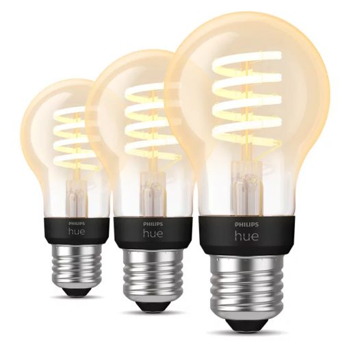 Εικόνα της Smart Lamp Philips Hue E27 A60 550lm 7W Tunable White (3-pack) 929002477504