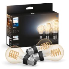 Εικόνα της Smart Lamp Philips Hue E27 A60 550lm 7W Tunable White (3-pack) 929002477504