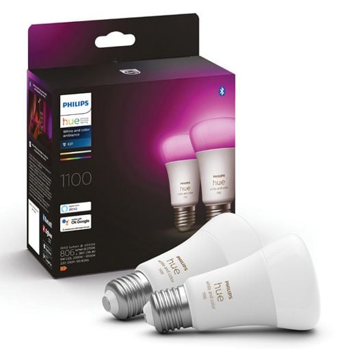 Εικόνα της Smart Lamp Philips Hue E27 A60 1100lm 8.1W RGB & Tunable White (2-pack) 929003853502