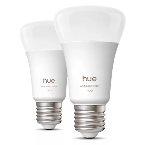 Εικόνα της Smart Lamp Philips E27 A60 1100lm 8.1W RGB & Tunable White (2-pack) + Hue Bridge Pro 929003853518