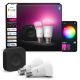 Εικόνα της Smart Lamp Philips E27 A60 1100lm 8.1W RGB & Tunable White (2-pack) + Hue Bridge Pro 929003853518
