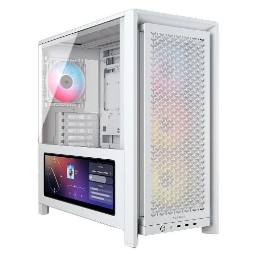 Εικόνα της Corsair 4000D ARGB Tempered Glass White CC-9011327-WW