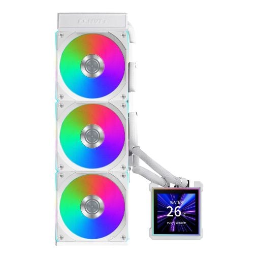 Εικόνα της Lian Li Hydroshift II LCD-S 360CL RGB Fans White G89.GHS2LCDS36CW.00